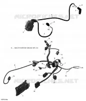 Câblage Moteur et Module Électronique   650 EFI pour Can-Am OUTLANDER 6X6 650 de 2016