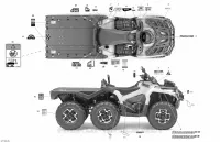Décalques pour Can-Am OUTLANDER 6X6 650 de 2016