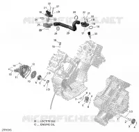 Refroidissement Moteur   650 EFI pour Can-Am OUTLANDER 6X6 650 de 2016