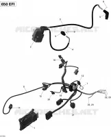 Câblage Moteur Et Module Électronique Outlander MAX_51R1504 pour Can-Am OUTLANDER MAX 650 de 2015