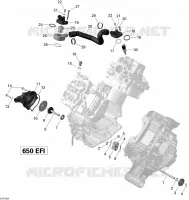 Refroidissement Moteur _27R1504 pour Can-Am OUTLANDER MAX 650 de 2015