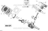 Vilebrequin, Piston Et Cylindre _02R1504 pour Can-Am OUTLANDER MAX 650 de 2015