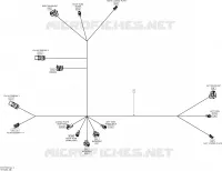 Câblage Électrique _Rear Harness_15T1528b pour Can-Am OUTLANDER 6X6 650 de 2015