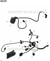 Câblage Moteur Et Module Électronique _51R1517 pour Can-Am OUTLANDER 6X6 650 de 2015