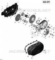Transmission _19R1517 pour Can-Am OUTLANDER 6X6 650 de 2015