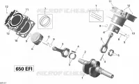 Vilebrequin, Piston Et Cylindre _02R1517 pour Can-Am OUTLANDER 6X6 650 de 2015