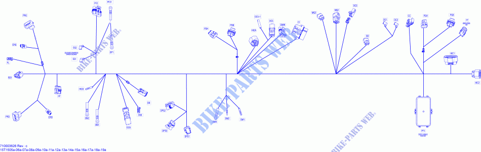 Câblage Électrique Main Harness_15T1512a pour Can-Am RENEGADE 800R de 2015
