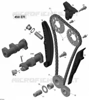 Arbre À Cames Et Chaîne De Distribution pour Can-Am DS 450 de 2014