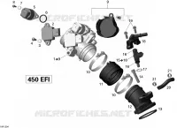 Collecteur Admission Air Et Carter De Papillon pour Can-Am DS 450 de 2014