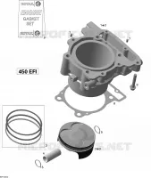 Culasse Et Piston pour Can-Am DS 450 de 2014