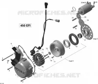 Magnéto Et Démarreur Électrique pour Can-Am DS 450 de 2014