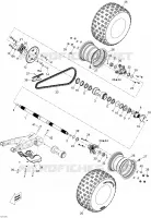 Système Entraînement Arrière pour Can-Am DS 450 de 2014