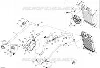 Système Refroidissement _10T1215 pour Can-Am DS 450 de 2014