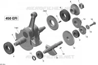 Vilebrequin pour Can-Am DS 450 de 2014