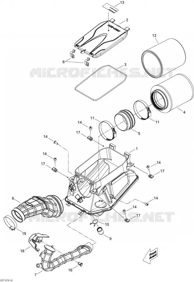 Silencieux Admission Can-Am ATV DS 450 2014 DS 450  DS 450