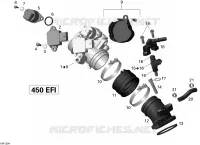 Collecteur Admission Air Et Carter De Papillon pour Can-Am DS 450 de 2012