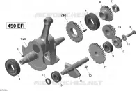 Vilebrequin pour Can-Am DS 450 de 2012