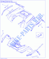 Carrosserie Et Accessoires 5, Mudguard pour Can-Am OUTLANDER MAX 800R de 2012