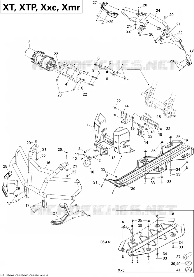 Carrosserie Et Accessoires 4, XT Can-Am ATV OUTLANDER 500 2011 OUTLANDER 500  OUTLANDER 500