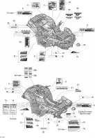 Décalques pour Can-Am OUTLANDER 400 de 2010