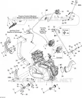 Moteur Et Support Moteur pour Can-Am OUTLANDER 400 de 2010