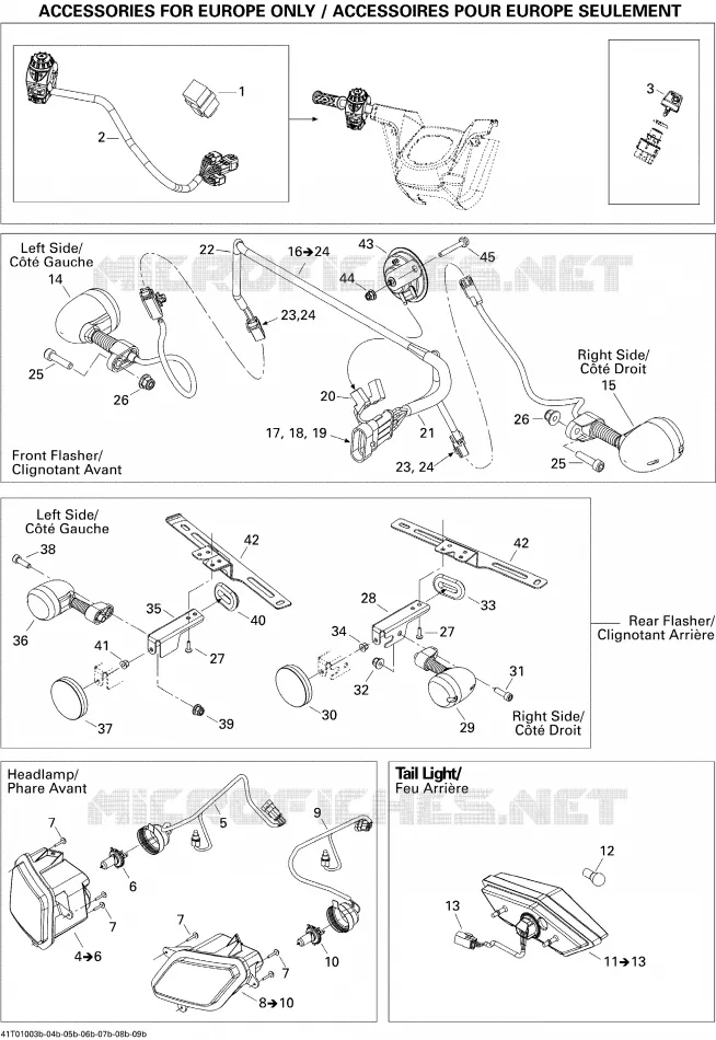 Accessoires Électriques 2, Europe Can-Am ATV OUTLANDER MAX 650 2010 OUTLANDER MAX 650  OUTLANDER MAX 650