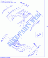 Carrosserie Et Accessoires 5, XT P pour Can-Am OUTLANDER MAX 800R de 2010