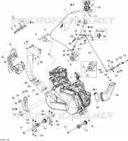 Moteur Et Support Moteur pour Can-Am OUTLANDER MAX 400 de 2009