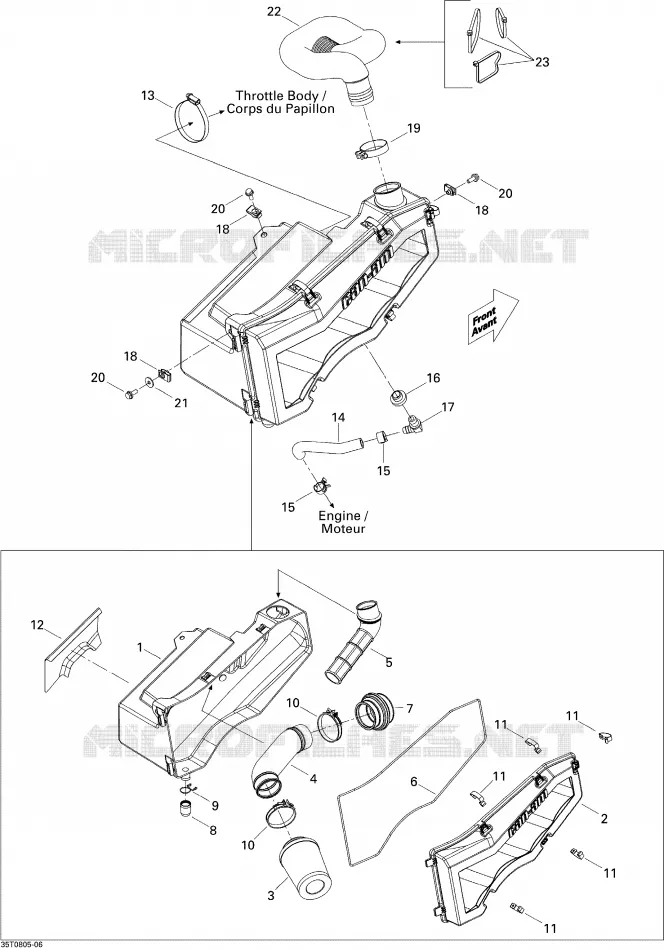 Silencieux Admission Can-Am ATV OUTLANDER MAX 400 2009 OUTLANDER MAX 400  OUTLANDER MAX 400