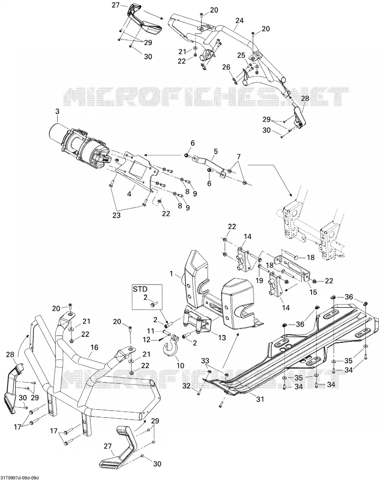 Carrosserie Et Accessoires 4 Can-Am ATV OUTLANDER MAX LIMITED 800R 2009 OUTLANDER MAX LIMITED 800R  OUTLANDER MAX LIMITED 800R