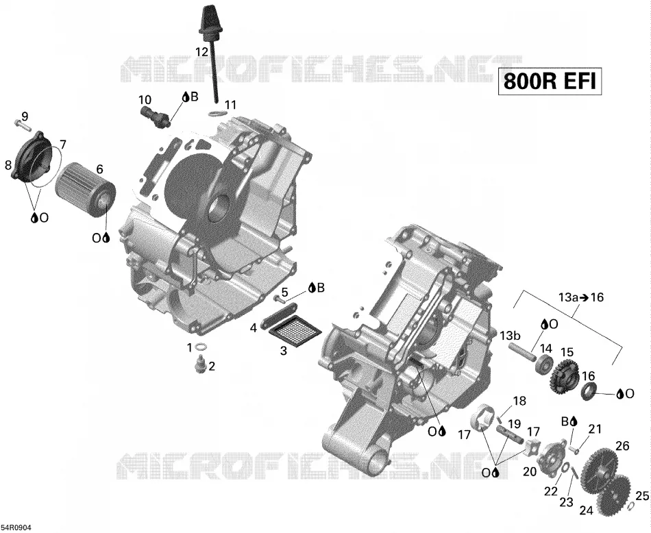 Lubrification Moteur Can-Am ATV OUTLANDER MAX LIMITED 800R 2009 OUTLANDER MAX LIMITED 800R  OUTLANDER MAX LIMITED 800R