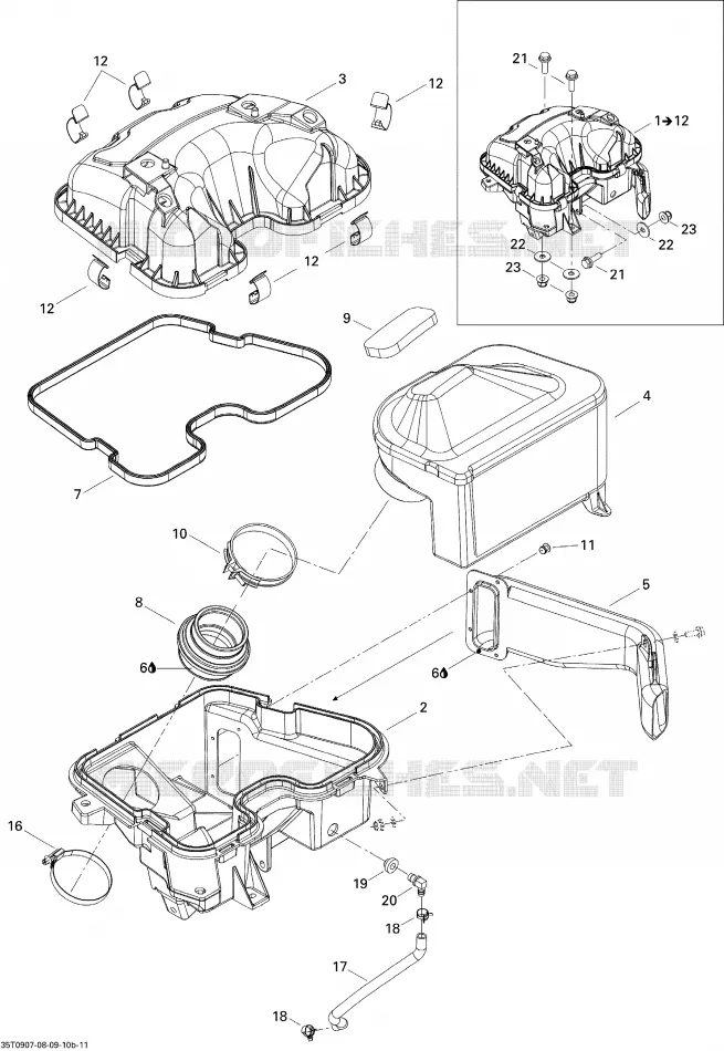 Silencieux Admission 800R Can-Am ATV RENEGADE 800R 2009 OULANDER 800R  OULANDER 800R