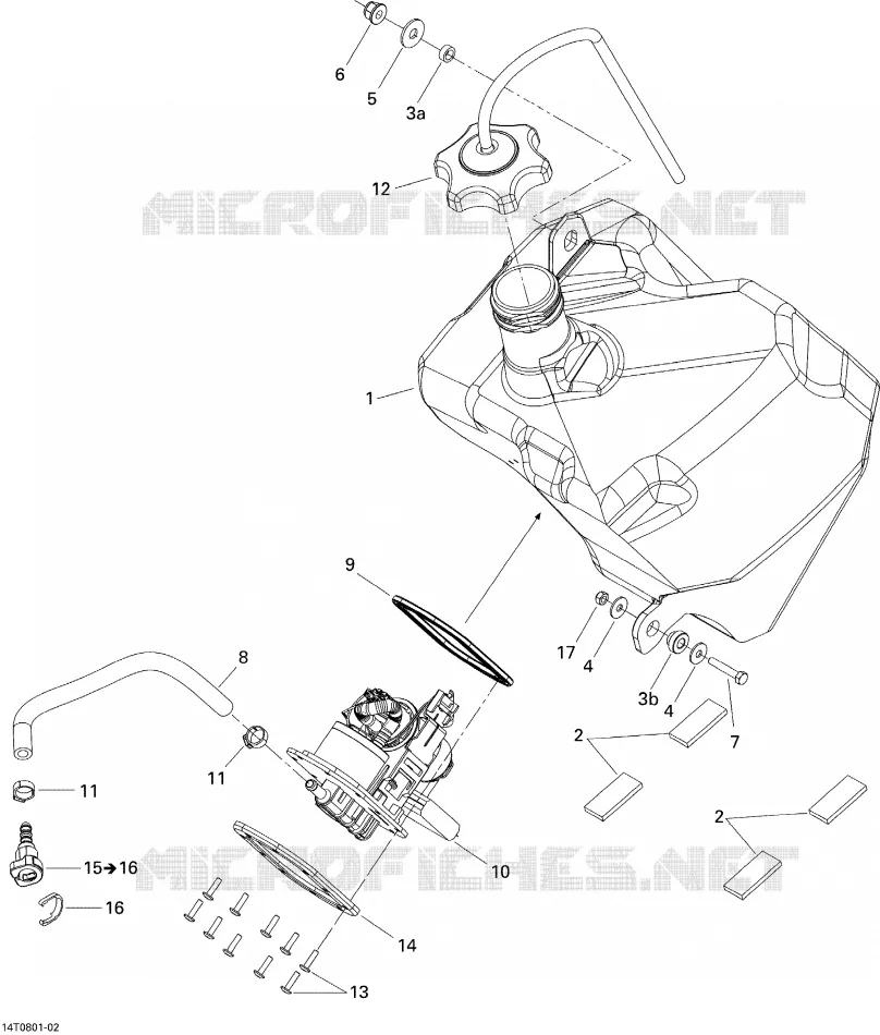 Système Alimentation Can-Am ATV DS 450 2008 DS 450  DS 450