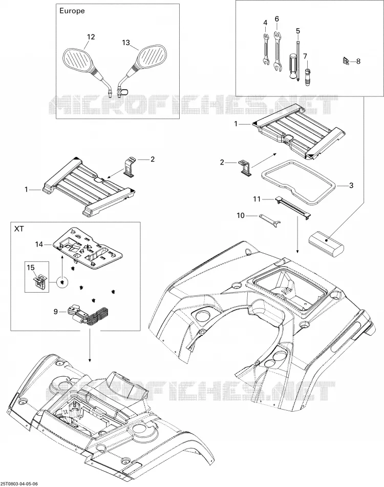 Coffres Avant Et Arrière STD Can-Am ATV OUTLANDER MAX 400 2008 OUTLANDER MAX 400  OUTLANDER MAX 400