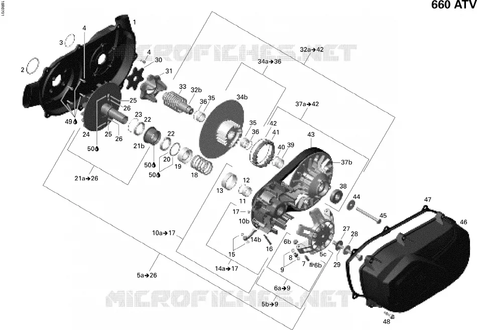 Transmission Can-Am ATV OUTLANDER MAX 650 2008 OUTLANDER MAX 650  OUTLANDER MAX 650