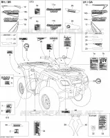 Décalques STD pour Can-Am OUTLANDER 800 de 2008