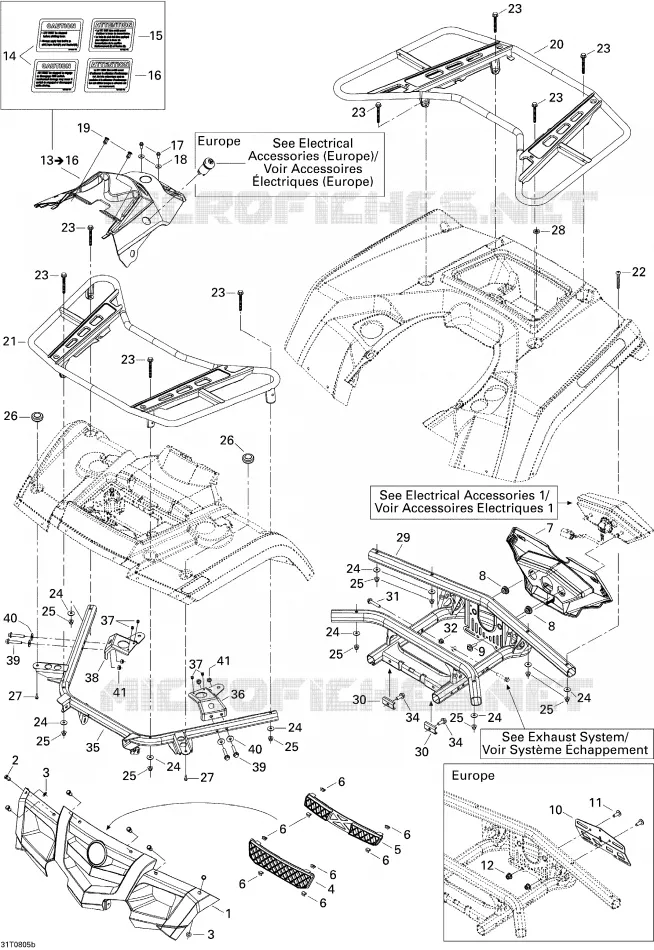Carrosserie Et Accessoires 2 Can-Am ATV OUTLANDER 400 EFI 2008 OUTLANDER 400 EFI  OUTLANDER 400 EFI