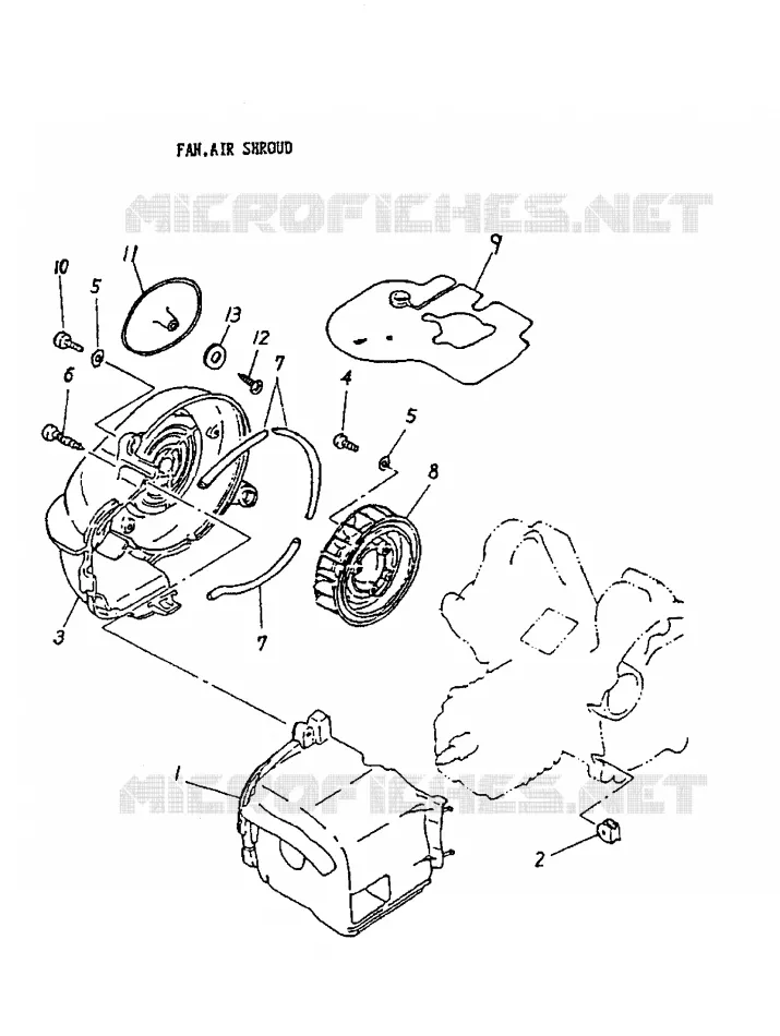Ventilateur, déflecteur air Can-Am ATV MINI DS 50 2 TEMPS 2005 MINI DS 50 2 TEMPS  MINI DS 50 2 TEMPS
