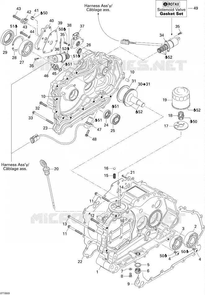 Carter Et Couvercle Embrayage Can-Am ATV TRAXTER XL 2005 TRAXTER XL  TRAXTER XL