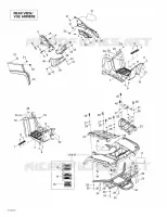 Carrosserie Et Accessoires (vue Arrière) pour Can-Am OUTLANDER 4X4 XT 400 de 2004