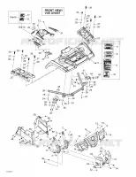 Carrosserie Et Accessoires (vue Avant) pour Can-Am OUTLANDER 4X4 XT 400 de 2004