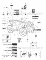 Décalques pour Can-Am OUTLANDER 4X4 XT 400 de 2004