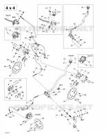 Frein Hydraulique (4 X 4) pour Can-Am OUTLANDER 4X4 XT 400 de 2004