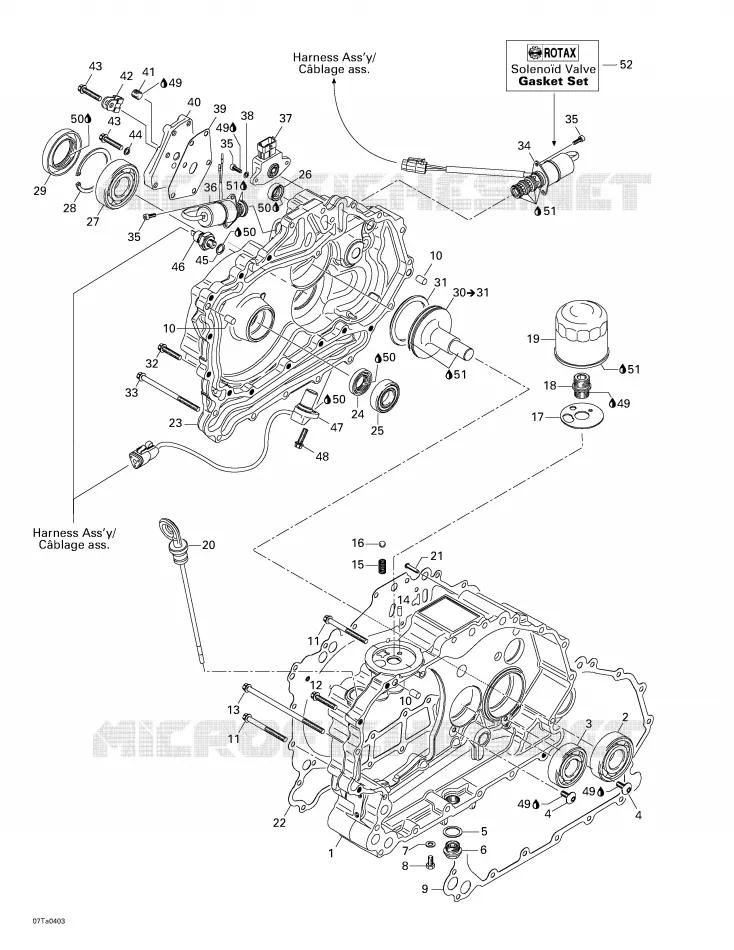 Carter Et Couvercle Embrayage Can-Am ATV TRAXTER XL 2004 TRAXTER XL  TRAXTER XL