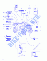 Décalques pour Can-Am TRAXTER AUTOSHIFT XT de 2003