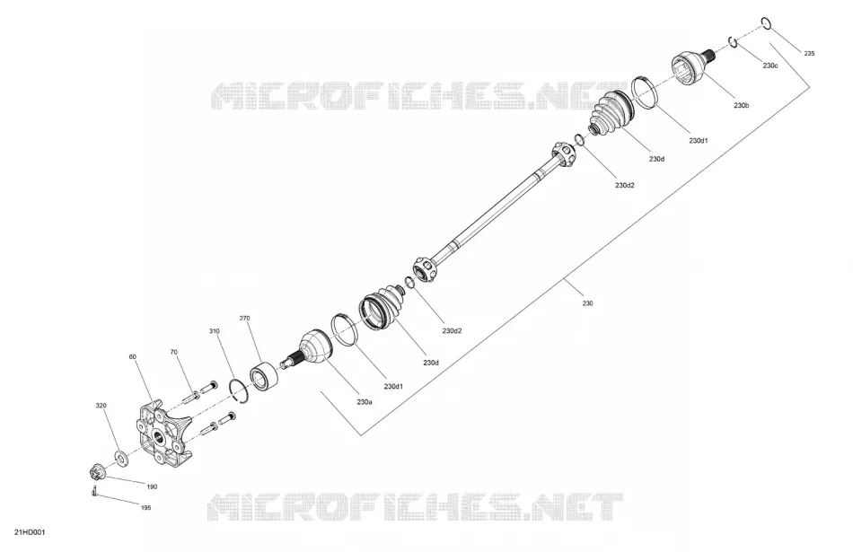 REAR DRIVE SHAFT  Can-Am SSV Maverick X RC Turbo RR 72 9MRC 2024 Maverick X RC Turbo RR 72  Maverick X RC Turbo RR 72