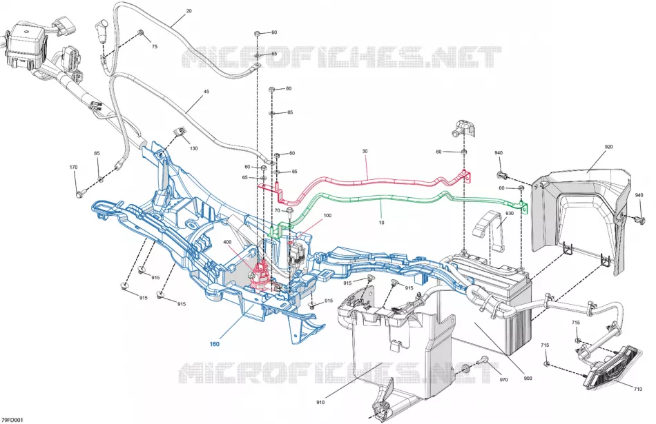 08- 0 - REAR SECTION Can-Am ATV Outlander X MR 700 4X4 1SRC 2024 Outlander X MR 700 4X4  Outlander X MR 700 4X4