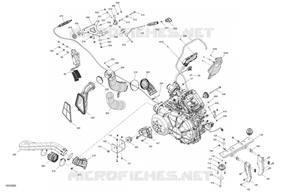 02- Engine - System Can-Am SSV Traxter BASE HD7 6XRN 2024 Traxter BASE HD7  Traxter BASE HD7