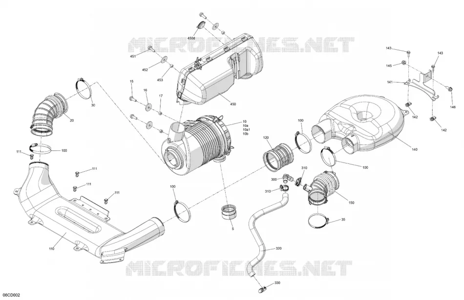 02- Engine - Air Intake Can-Am SSV Traxter PRO DPS HD10 6ARE 2024 Traxter PRO DPS HD10  Traxter PRO DPS HD10
