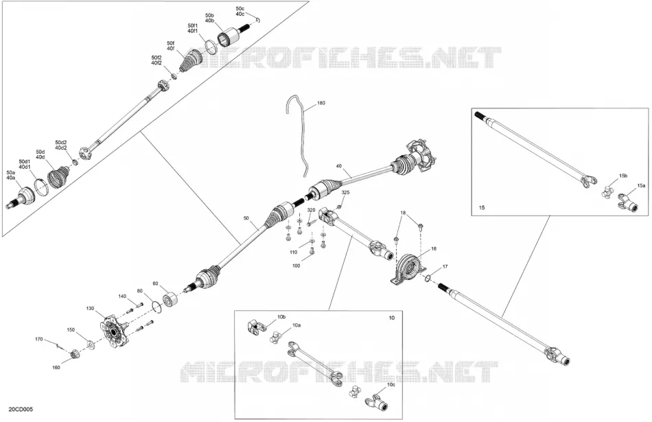 04- Drive - Front - Common Parts Can-Am SSV Traxter PRO DPS HD10 6ARE 2024 Traxter PRO DPS HD10  Traxter PRO DPS HD10